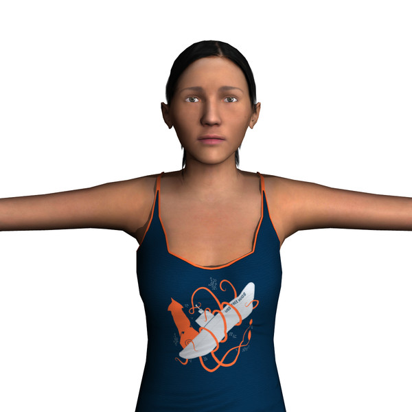 casual female 03 3d model - Casual Female 03... by ignisfatuus